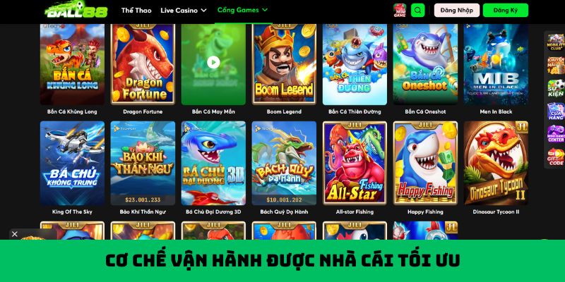 Cơ chế vận hành được nhà cái tối ưu 