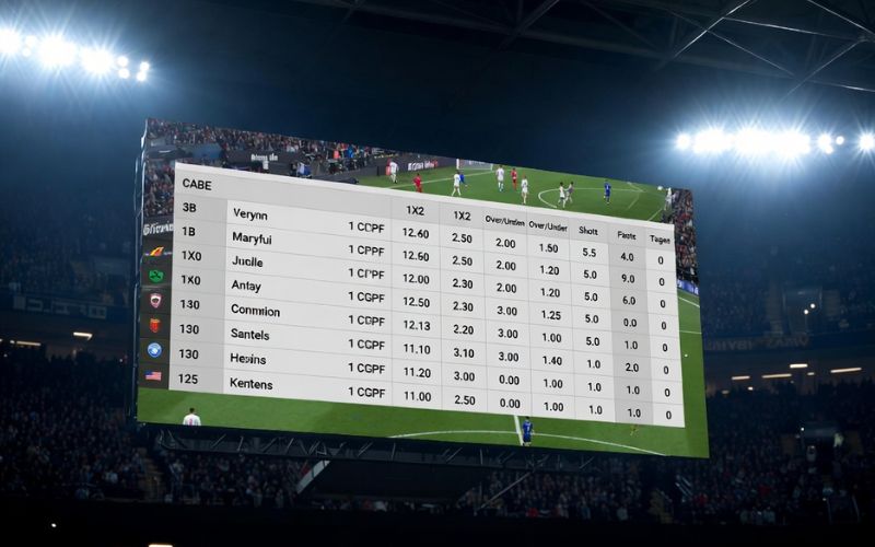 bảng tỷ lệ kèo draw no bet online